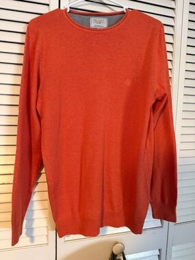 Men’s Orange Crewneck Sweater